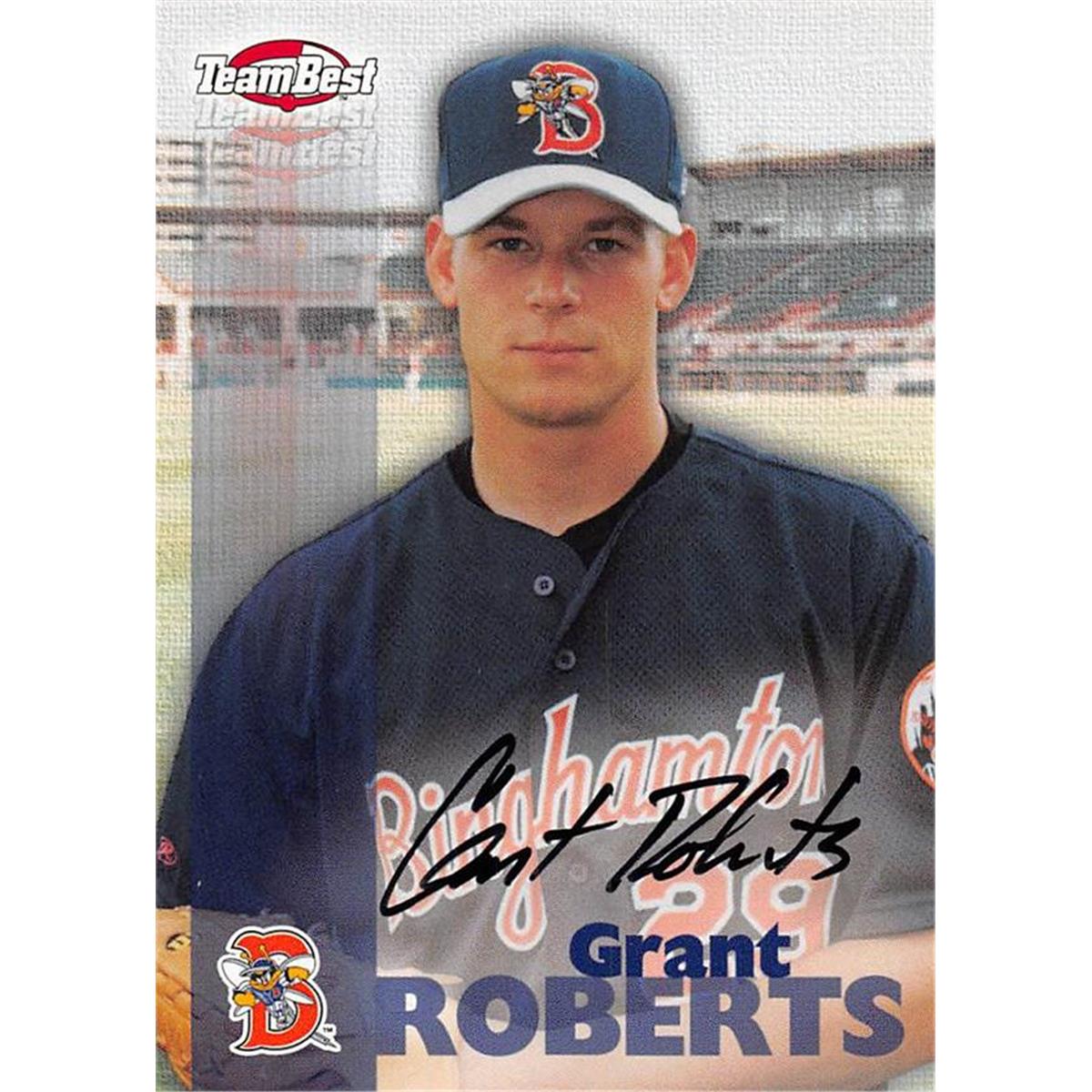 465879 Grant Roberts Autographed Binghamton Mets Baseball Card 1999 Team Best Rookie No. 29