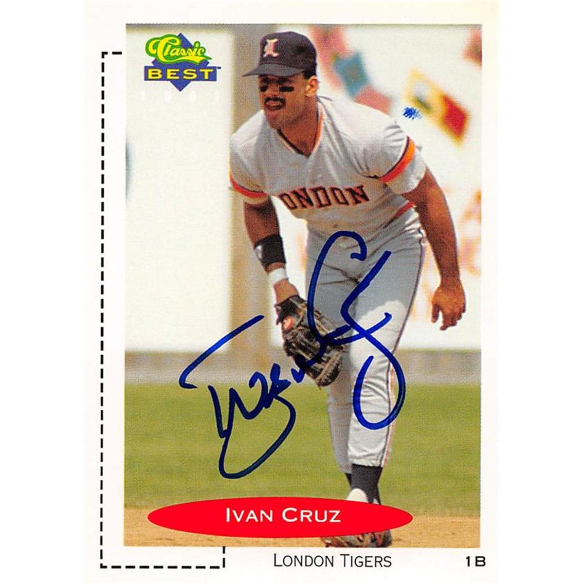 465573 Ivan Cruz Autographed Minor League, FT Baseball Card 1991 Classic Best Rookie No. 18