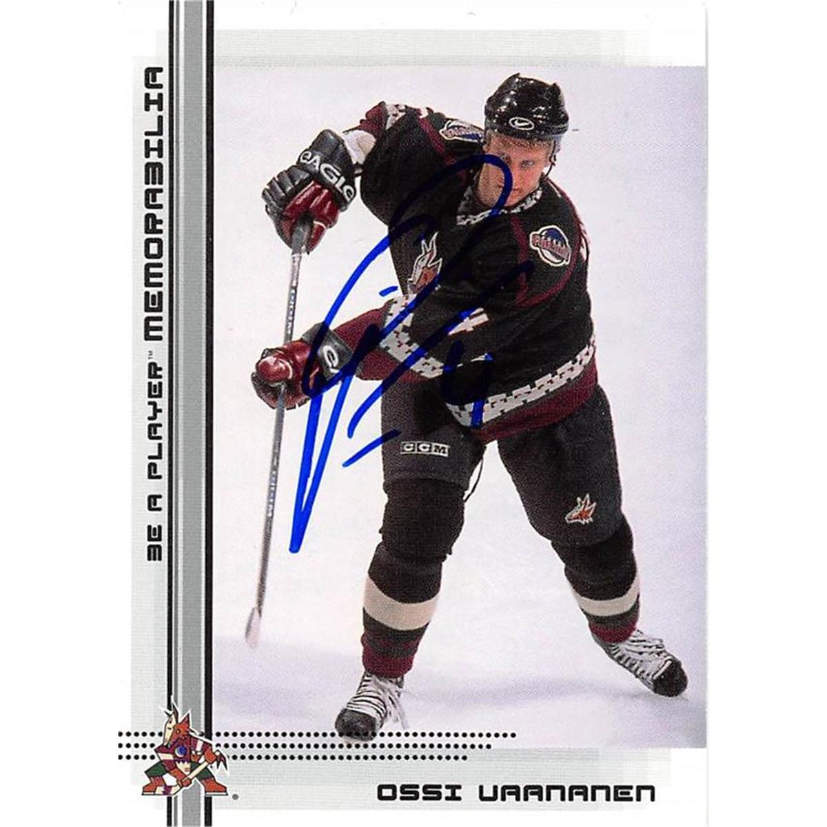 Picture of Autograph Warehouse 466102 Ossi Vaananen Autographed Phoenix Coyotes Hockey Card 2000 BAP 484