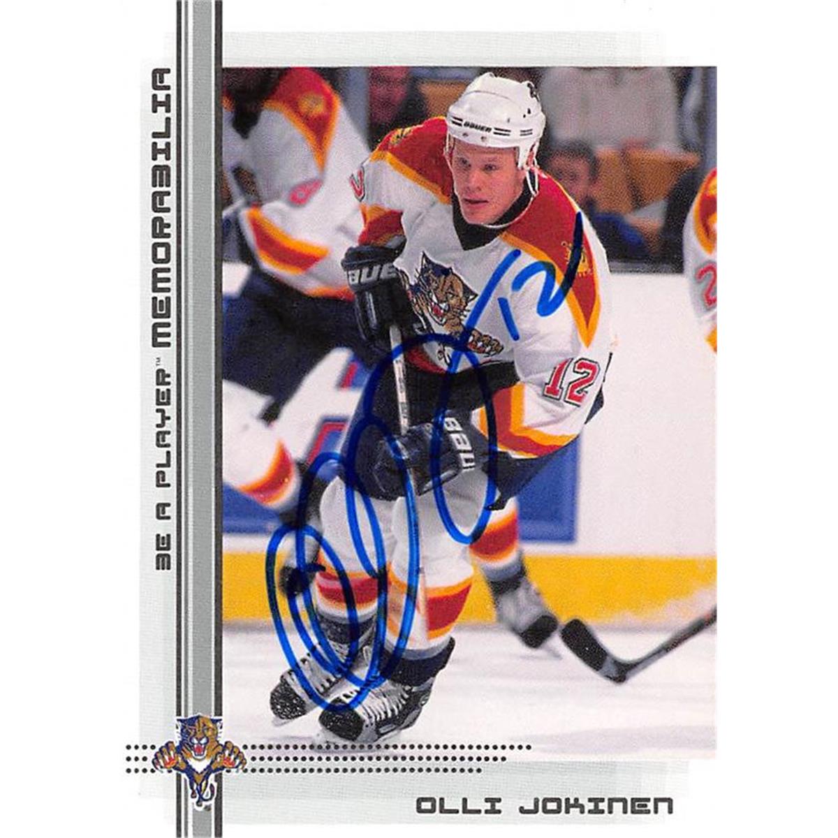 Picture of Autograph Warehouse 466124 Olli Jokinen Autographed Florida Panthers Hockey Card 2000 BAP No. 411