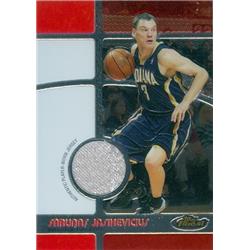 466283 Sarunas Jasikevicius Player Worn Jersey Patch Basketball Card, Indiana Pacers - 2006 Topps Finest No.FFRSJ LE 526 by 1629