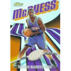 466292 Antonio McDyess Player Worn Jersey Patch Basketball Card, Phoenix Suns - 2004 Topps Finest Refractor No.64 LE 30 by 250