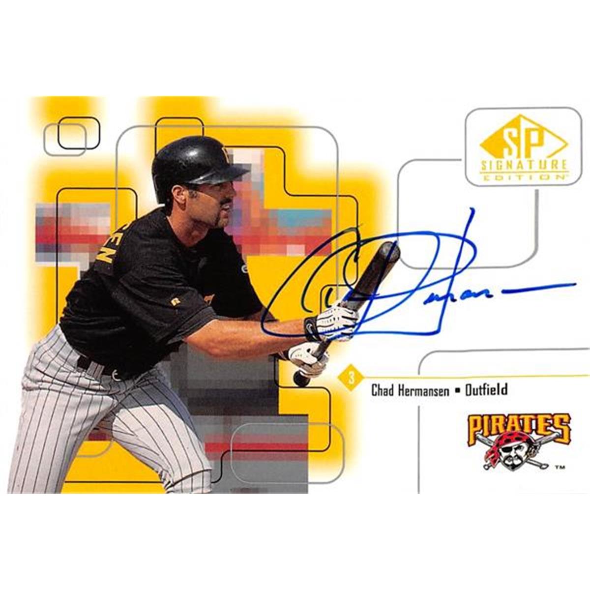 465375 Chad Hermansen Autographed Baseball Card, Pittsburgh Pirates - 1999 Upper Deck No.CH