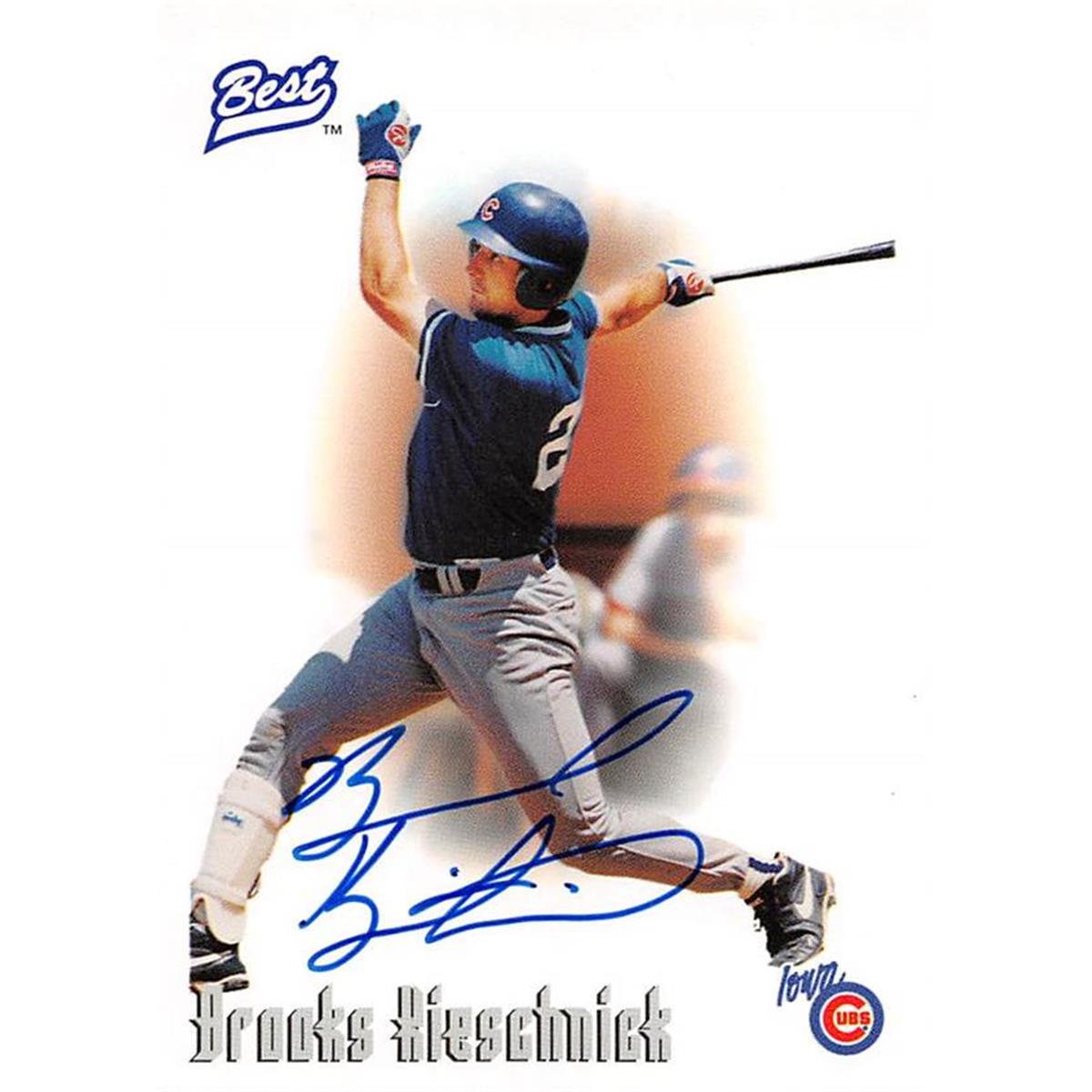 465438 Brooks Kieschnick Autographed Baseball Card, Minor League - 1996 Best Certified Rookie