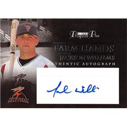 465514 Jackson Williams Autographed Baseball Card, Minor League - 2007 Tristar Prospects Plus Rookie No.FHJW