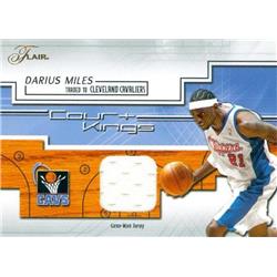 466399 Darius Miles Player Worn Jersey Patch Basketball Card, Los Angeles Clippers - 2002 Fleer Flair Court Kings No.CKDM