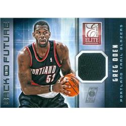 466491 Greg Oden Player Worn Jersey Patch Basketball Card, Portland Trail Blazers - 204 Panini Elite Back to the Future No.3