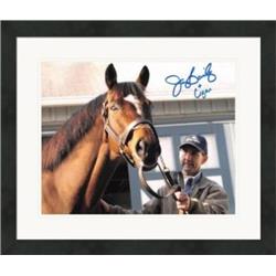 Autograph Warehouse 466747 8 x 10 in. Jerry Bailey Autographed Photo - Horse Racing, Jockey - No.7 Matted & Framed