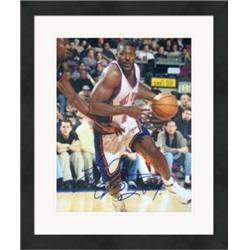 486925 8 x 10 in. Larry Johnson Autographed Photo - New York Knicks 2x All Star JCP No.8 Matted & Framed