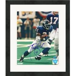 Picture of Autograph Warehouse 528443 8 x 10 in. Tiki Barber Autographed Matted & Framed Photo - New York Giants&#44; All Time Leading Rusher No.13