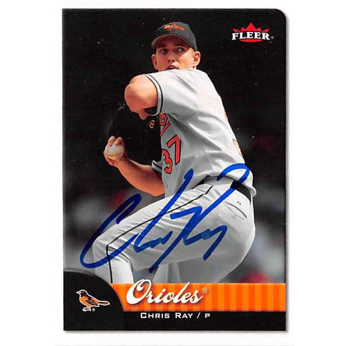 538677 Chris Ray Autographed Baseball Card - Baltimore Orioles 2007 Fleer No.298
