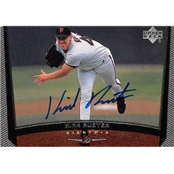 538827 Kirk Rueter Autographed Baseball Card - San Francisco Giants 1999 Upper Deck No.483