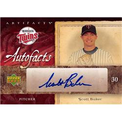 539098 Scott Baker Autographed Baseball Card - Minnesota Twins, 67 2007 Upper Deck Artifacts No.AFSB
