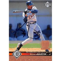 538935 Kimera Bartee Autographed Baseball Card - Detroit Tigers 1997 Upper Deck Debut No.74