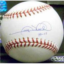 560400 Gary Sheffield Autographed Baseball - OMLB Yankees Padres Marlins Brewers Dodgers Players Own Hologram Sheff