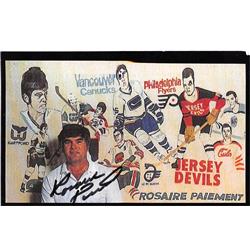 Picture of Autograph Warehouse 527232 Rosaire Paiment Autographed Postcard - Philadelphia Flyers NJ Devils Hartford Whalers Vanc Canucks