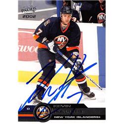 Picture of Autograph Warehouse 528259 Kevin Haller Autographed Hockey Card - New York Islanders&#44; SC 2002 Pacific No.247