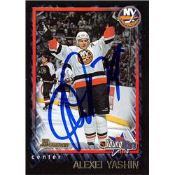 Picture of Autograph Warehouse 528260 Alexei Yashin Autographed Hockey Card - New York Islanders&#44; SC 2002 Topps Young Stars No.67