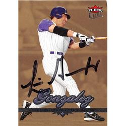 538642 Luis Gonzalez Autographed Baseball Card - Arizona Diamondbacks 2006 Fleer Ultra No.55