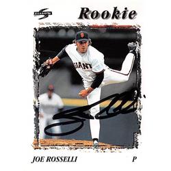 538814 Joe Rosselli Autographed Baseball Card - San Francisco Giants 1996 Score No.239