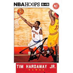 527724 Tim Hardaway Jr. Autographed Basketball Card - New York Knicks 2015 Panini Hoops No.26