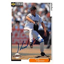 538824 Kirk Rueter Autographed Baseball Card - San Francisco Giants 1998 Upper Deck No.492