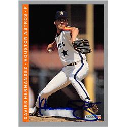 538990 Xavier Hernandez Autographed Baseball Card - Houston Astros, 67 1993 Fleer No.53