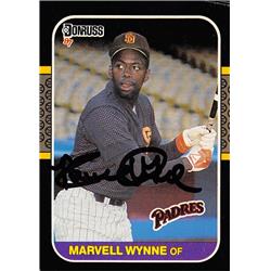 539352 Marvell Wynne Autographed Baseball Card - San Diego Padres, 67 1987 Donruss No.411