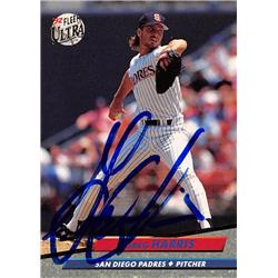 539361 Greg Harris Autographed Baseball Card - San Diego Padres, 67 1992 Fleer Ultra No.278