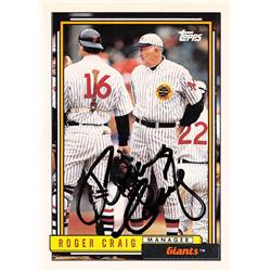 539376 Roger Craig Autographed Baseball Card - San Francisco Giants, 67 1992 Topps No.109