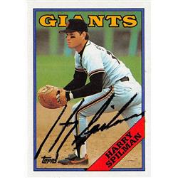 539381 Harry Spilman Autographed Baseball Card - San Francisco Giants, 67 1988 Topps No.217