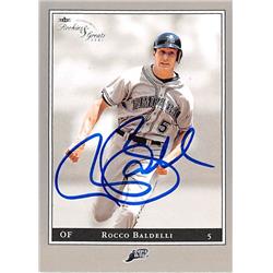539451 Rocco Baldelli Autographed Baseball Card - Tampa Bay Rays 2003 Fleer Rookies & Greats No.11