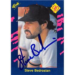 559904 Steve Bedrosian Autographed Baseball Card - San Francisco Giants, 67 1990 Classic No.62