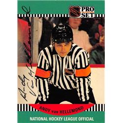 Picture of Autograph Warehouse 560139 Terry Gregson Autographed Hockey Card - NHL Referee&#44; 67 1990 Pro Set No.688