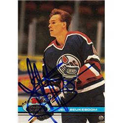 Picture of Autograph Warehouse 560148 Steve Larmer Autographed Hockey Card - Chicago Blackhawks&#44; 67 1990 Pro Set No.53