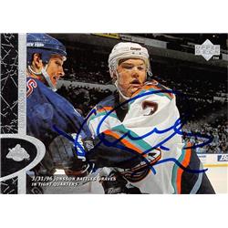 Picture of Autograph Warehouse 528047 Kenny Jonsson Autographed Hockey Card - New York Islanders&#44; SC 1996 Upper Deck No.101