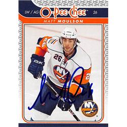 Picture of Autograph Warehouse 528090 Matt Moulson Autographed Hockey Card - New York Islanders&#44; SC 2010 O-Pee-Chee No.633