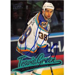Picture of Autograph Warehouse 528225 Travis Green Autographed Hockey Card - New York Islanders&#44; SC 1997 Fleer Ultra No.101