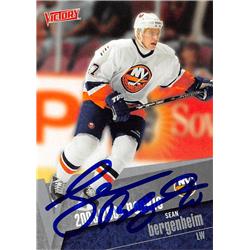 Picture of Autograph Warehouse 528250 Sean Bergenheim Autographed Hockey Card - New York Islanders&#44; SC 2003 Upper Deck Victory No.209