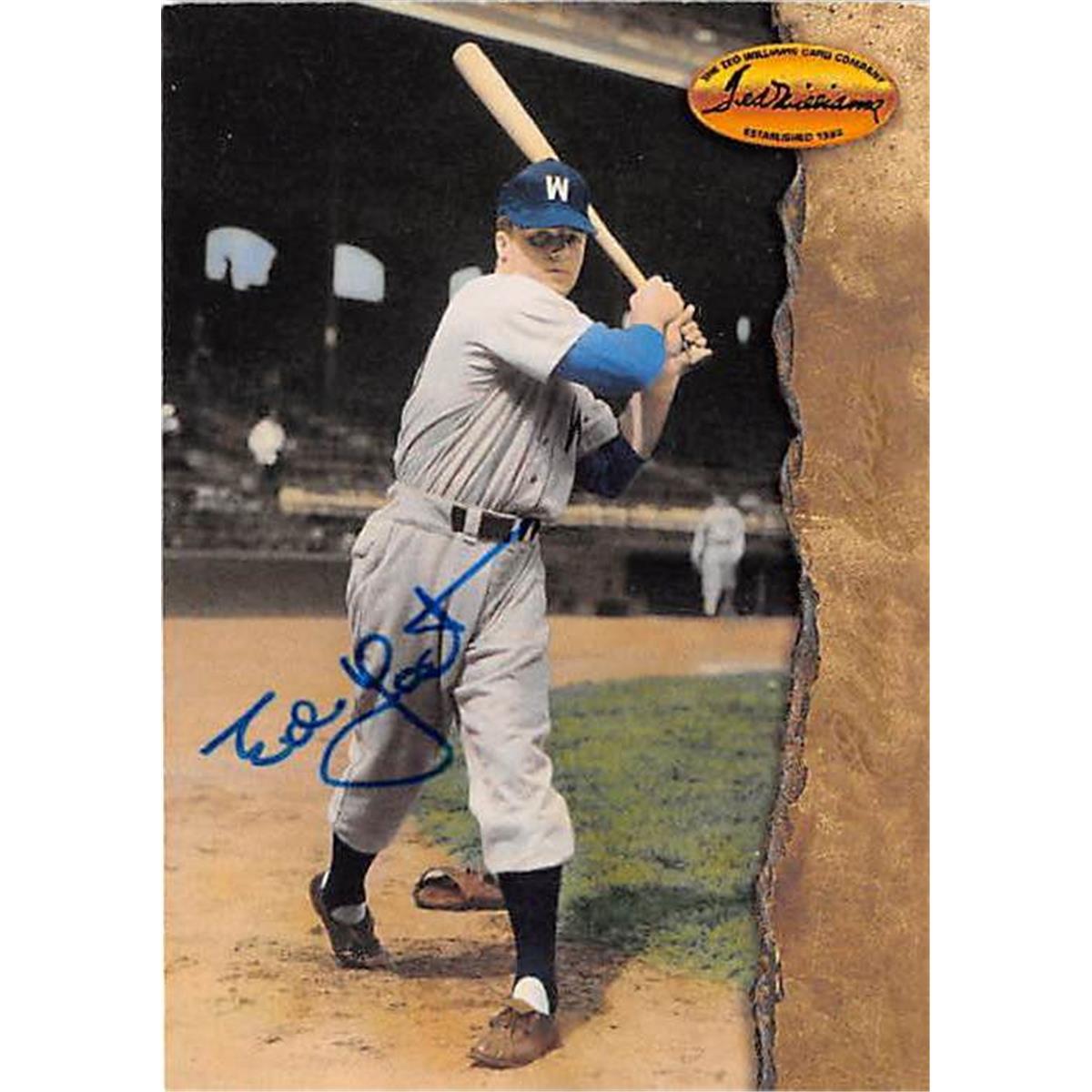 528355 Ed Yost Autographed Baseball Card Washington Senators 1994 TWC No.90