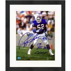 Picture of Autograph Warehouse 528428 8 x 10 in. Pepper Johnson Autographed Matted & Framed Photo - New York Giants&#44; Super Bowl Champion No.2
