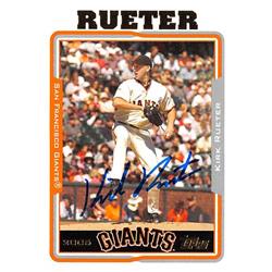 538818 Kirk Rueter Autographed Baseball Card - San Francisco Giants 2005 Topps No.591
