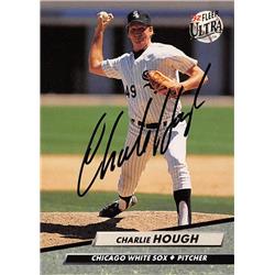 538845 Charlie Hough Autographed Baseball Card - Chicago White Sox, 67 1992 Fleer Ultra No.37