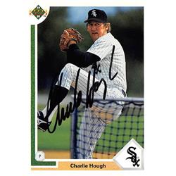 538853 Charlie Hough Autographed Baseball Card - Chicago White Sox, 67 1991 Upper Deck No.792