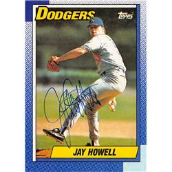 539035 Jay Howell Autographed Baseball Card - Los Angeles Dodgers, 67 1990 Topps No.40