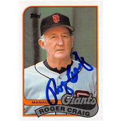 539378 Roger Craig Autographed Baseball Card - San Francisco Giants, 67 1989 Topps No.744