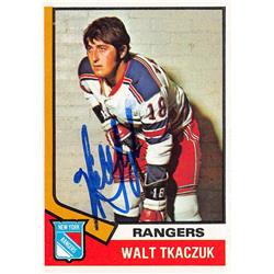 Picture of Autograph Warehouse 539578 Steve Vickers Autographed Hockey Card - New York Rangers&#44; 67 1976 Topps No.75