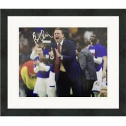 Picture of Autograph Warehouse 559808 8 x 10 in. Bill Self Autographed Matted & Framed Photo - Kansas Jayhawks&#44; National Champions&#44; Coach No.13