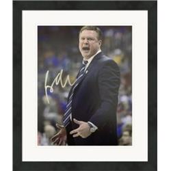 Picture of Autograph Warehouse 559810 8 x 10 in. Bill Self Autographed Matted & Framed Photo - Kansas Jayhawks&#44; National Champions&#44; Coach No.15