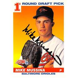 Mike Mussina Signed Card - Memorabilia Center